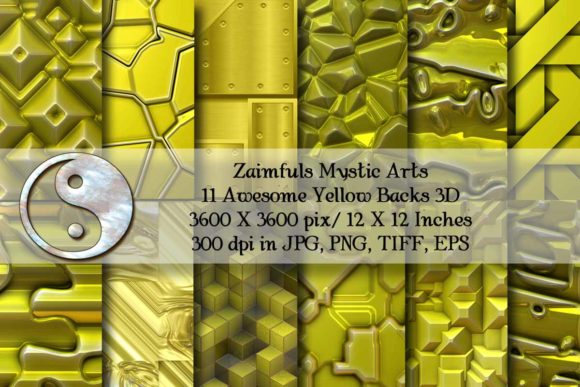 12 More 3D Yellow Backgrounds: Elevate Your Digital Assets