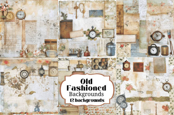 12 Old Fashioned Homespun Backgrounds for Your Crafts
