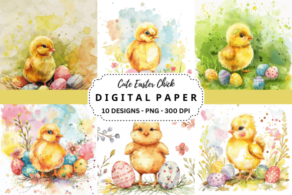 Adorable Easter Chick Backgrounds for Spring Projects