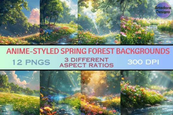 Anime Style Spring Forest Backgrounds: Your Toolkit for Tranquil Design