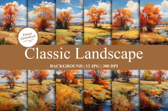 Classic Landscape Backgrounds: Timeless Digital Design Assets
