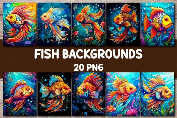 Dive into Serenity: Elevate Your Projects with Fish Backgrounds for Covers