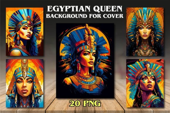 Egyptian Queen Backgrounds for Covers: A Royal Design Toolkit