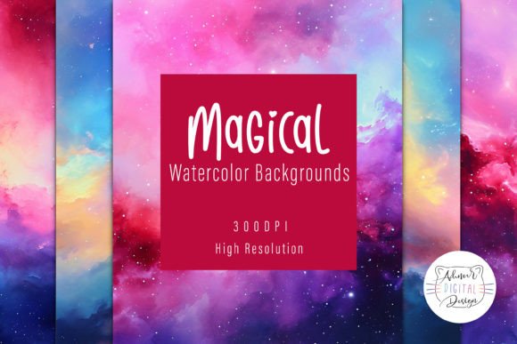 Enchant Your Designs with Magical Watercolor Backgrounds
