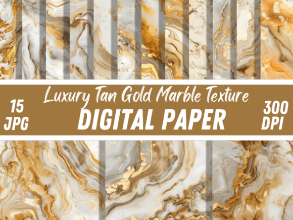 Luxury Tan Gold Marble Paper Backgrounds: A Designer's Asset