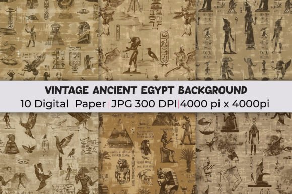 Timeless Design: Using Vintage Ancient Egypt Backgrounds
