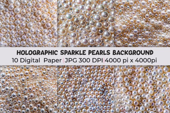 Transform Designs with Holographic Sparkle Pearls Backgrounds